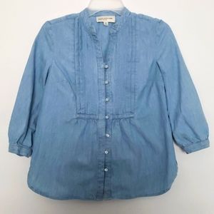 JONES NEW YORK chambray blouse